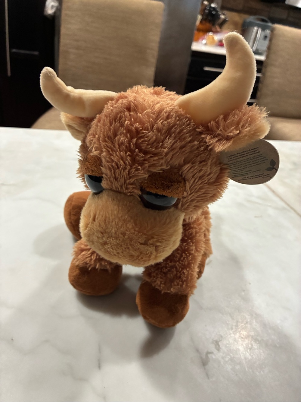Dreamy Eyes Plush Ranger the Brown Bull 10" by Aurora World Cow Stuffed Animal